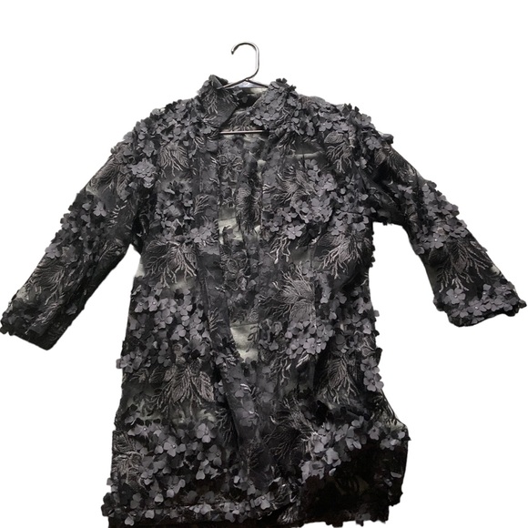 Connie Robertson Mesh Floral Jacket - Picture 2 of 3